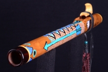 Mulberry Native American Flute, Minor, Mid F#-4, #G22C (11)